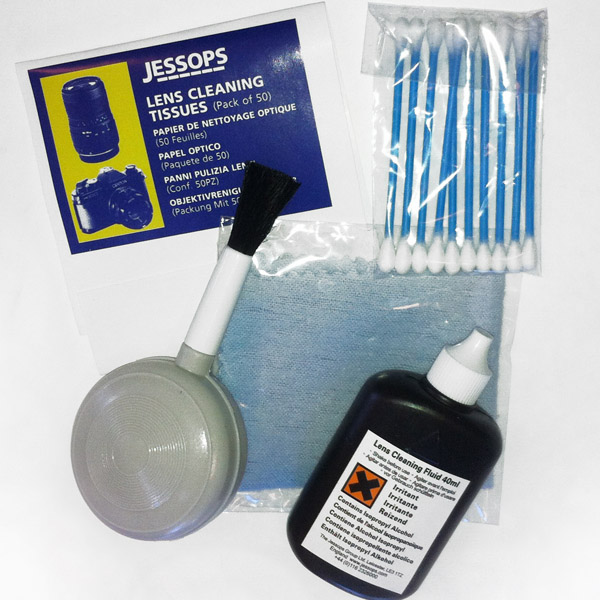 Five piece optical cleaning kit 
